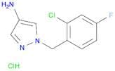 1-[(2-chloro-4-fluorophenyl)methyl]-1H-pyrazol-4-amine hydrochloride