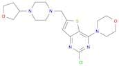 4-(2-Chloro-6-((4-(tetrahydrofuran-3-yl)piperazin-1-yl)methyl)thieno[3,2-d]pyrimidin-4-yl)morpholi…