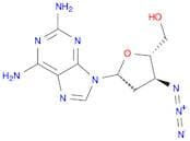 Adenosine, 2-amino-3'-azido-2',3'-dideoxy-
