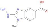 1H-Benzimidazole-5-carboxylic acid, 2-hydrazinyl-1-methyl-