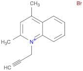 Quinolinium, 2,4-dimethyl-1-(2-propyn-1-yl)-, bromide (1:1)