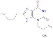 1H-Purine-2,6-dione, 8-butyl-3,9-dihydro-3-(2-methylpropyl)-