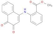 Benzoic acid, 2-[(3,4-dihydro-3,4-dioxo-1-naphthalenyl)amino]-, methyl ester