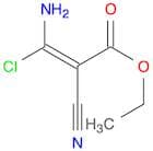 2-Propenoic acid, 3-amino-3-chloro-2-cyano-, ethyl ester, (2E)-