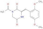 2,5-Piperazinedione, 1-acetyl-3-[(2,5-dimethoxyphenyl)methylene]-