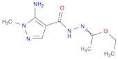 Ethyl N'-(5-amino-1-methyl-1H-pyrazole-4-carbonyl)acetohydrazonate