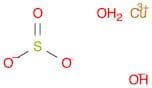 Copper hydroxide sulfite (Cu2(OH)2(SO3)), monohydrate (9CI)