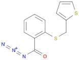 Benzoyl azide, 2-[(2-thienylmethyl)thio]-