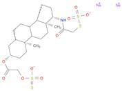 Thiosulfuric acid (H2S2O3), S-[2-oxo-2-[[(3β,5α,17β)-17-[[(sulfothio)acetyl]amino]androstan-3-yl]o…