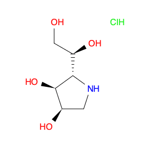 3,4-Pyrrolidinediol, 2-[(1S)-1,2-dihydroxyethyl]-, hydrochloride (1:1), (2R,3S,4R)-