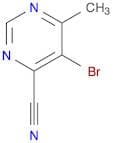 5-bromo-6-methylpyrimidine-4-carbonitrile