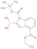 1-BOC-4-(ethoxycarbonyl)indole-2-boronic acid