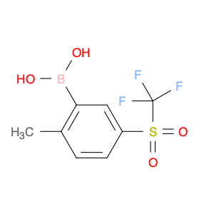 2-Methyl-5-(trifluoromethylsulfonyl)phenylboronic acid