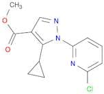 Methyl 1-(6-chloropyridin-2-yl)-5-cyclopropylpyrazole-4-carboxylate