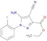 Ethyl 5-amino-4-cyano-1-(2-fluorophenyl)pyrazole-3-carboxylate