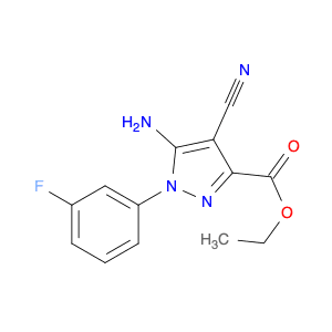Ethyl 5-amino-4-cyano-1-(3-fluorophenyl)pyrazole-3-carboxylate
