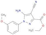 Ethyl 5-amino-4-cyano-1-(3-methoxyphenyl)pyrazole-3-carboxylate