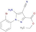 Ethyl 5-amino-1-(2-bromophenyl)-4-cyanopyrazole-3-carboxylate