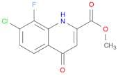 2-Quinolinecarboxylic acid, 7-chloro-8-fluoro-1,4-dihydro-4-oxo-, methyl ester