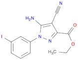 Ethyl 5-amino-4-cyano-1-(3-iodophenyl)pyrazole-3-carboxylate