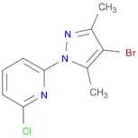 2-(4-Bromo-3,5-dimethylpyrazol-1-yl)-6-chloropyridine