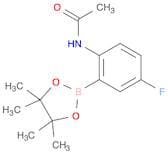 2-Acetamido-5-fluorophenylboronic acid, pinacol ester