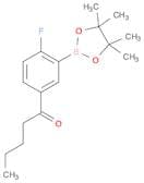 2-Fluoro-5-pentanoylphenylboronic acid, pinacol ester
