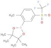 2-Methyl-5-(trifluoromethylsulfonyl)phenylboronic acid, pinacol ester