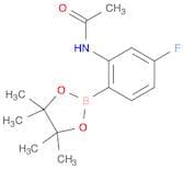 2-Acetamido-4-fluorophenylboronic acid, pinacol ester