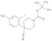 tert-Butyl 4-cyano-4-(2-fluoro-4-methylphenyl)piperidine-1-carboxylate