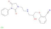 Benzonitrile, 2-[3-[[2-(2,4-dioxo-3-phenyl-1-imidazolidinyl)ethyl]amino]-2-hydroxypropoxy]-, hydro…