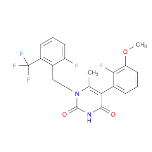 2,4(1H,3H)-Pyrimidinedione, 5-(2-fluoro-3-methoxyphenyl)-1-[[2-fluoro-6-(trifluoromethyl)phenyl]me…