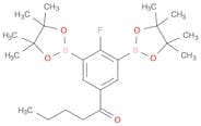 2-Fluoro-5-pentanoyl-1,3-phenylenediboronic acid, pinacol ester