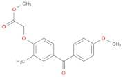 Acetic acid, 2-[4-(4-methoxybenzoyl)-2-methylphenoxy]-, methyl ester