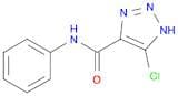 1H-1,2,3-Triazole-4-carboxamide, 5-chloro-N-phenyl-