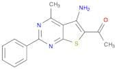1-(5-Amino-4-methyl-2-phenylthieno[2,3-d]pyrimidin-6-yl)ethanone