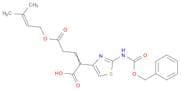 (E,Z)-2-(2-Benzyloxycarbonylamino-4-thiazol)-4-(3-methyl-2-butenyloxycarbonyl)-2-butenoic acid