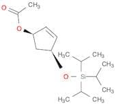 2-Cyclopenten-1-ol, 4-[[tris(1-methylethyl)silyl]oxy]-, 1-acetate, (1R,4S)-