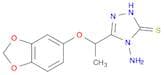 3H-1,2,4-Triazole-3-thione, 4-amino-5-[1-(1,3-benzodioxol-5-yloxy)ethyl]-2,4-dihydro-