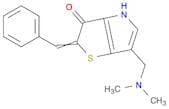 2H-Thieno[3,2-b]pyrrol-3(4H)-one, 2-benzylidene-6-[(dimethylamino)methyl]- (7CI,8CI)