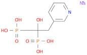 sodium hydrogen [1-hydroxy-1-phosphono-2-(pyridin-3-yl)ethyl]phosphonate