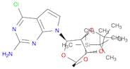 7H-Pyrrolo[2,3-d]pyrimidin-2-amine, 4-chloro-7-[5-O-[(1,1-dimethylethyl)dimethylsilyl]-2,3-O-(1-me…