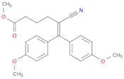 5-Hexenoic acid, 5-cyano-6,6-bis(4-methoxyphenyl)-, methyl ester