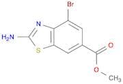 6-Benzothiazolecarboxylic acid, 2-amino-4-bromo-, methyl ester