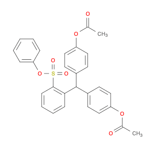 Benzenesulfonic acid, 2-[bis[4-(acetyloxy)phenyl]methyl]-, phenyl ester