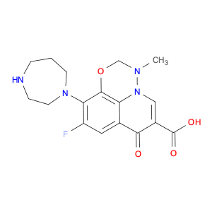 7H-Pyrido[3,2,1-ij][4,1,2]benzoxadiazine-6-carboxylic acid, 9-fluoro-10-(hexahydro-1H-1,4-diazepin…