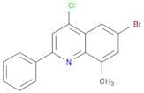 Quinoline, 6-bromo-4-chloro-8-methyl-2-phenyl-