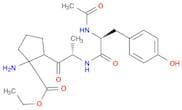 Cyclopentanecarboxylic acid, N-acetyl-L-tyrosyl-L-alanyl-1-amino-, ethyl ester (9CI)
