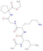 Glycinamide, N-acetyl-L-leucyl-L-lysyl-N-[1-(ethoxycarbonyl)cyclopentyl]- (9CI)
