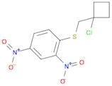 Benzene, 1-[[(1-chlorocyclobutyl)methyl]thio]-2,4-dinitro-